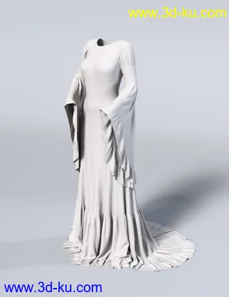 3D打印模型dForce Rochelle Gown for Genesis 8 Female(s)的图片