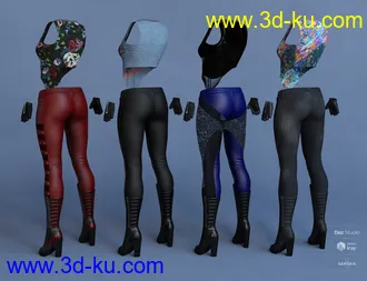 3D打印模型dForce Rock On Outfit Textures的图片