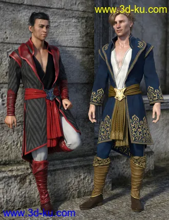 3D打印模型dForce Royal Fantasy Outfit Textures的图片