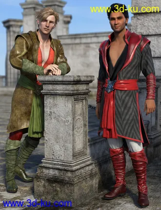 3D打印模型dForce Royal Fantasy Outfit Textures的图片