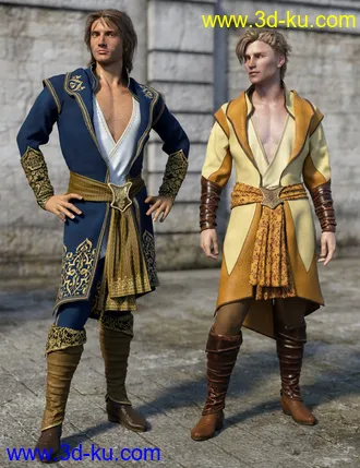 3D打印模型dForce Royal Fantasy Outfit Textures的图片