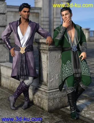 3D打印模型dForce Royal Fantasy Outfit Textures的图片