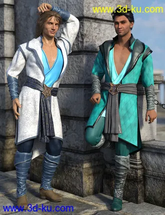 3D打印模型dForce Royal Fantasy Outfit Textures的图片