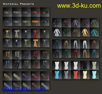 3D打印模型dForce Royal Fantasy Outfit Textures的图片