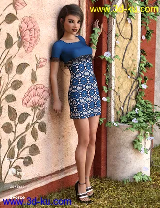 3D打印模型dForce Ruffle Knit Outfit Textures的图片
