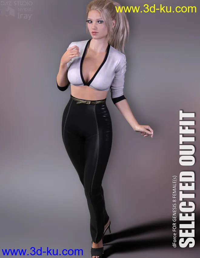 dForce Selected Outfit for Genesis 8 Females模型的图片1