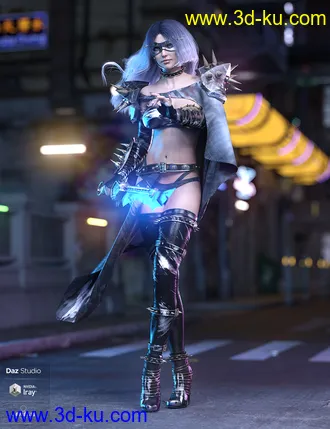 3D打印模型dForce Silk Shadow Outfit for Genesis 8 Female(s)的图片