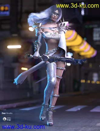 3D打印模型dForce Silk Shadow Outfit for Genesis 8 Female(s)的图片