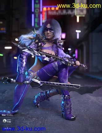 3D打印模型dForce Silk Shadow Outfit for Genesis 8 Female(s)的图片
