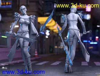 3D打印模型dForce Silk Shadow Outfit for Genesis 8 Female(s)的图片