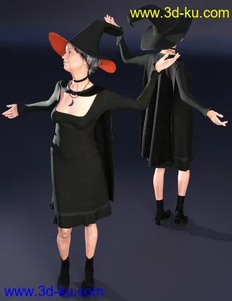 3D打印模型dForce Sorceress Outfit for Genesis 8 Female(s)的图片