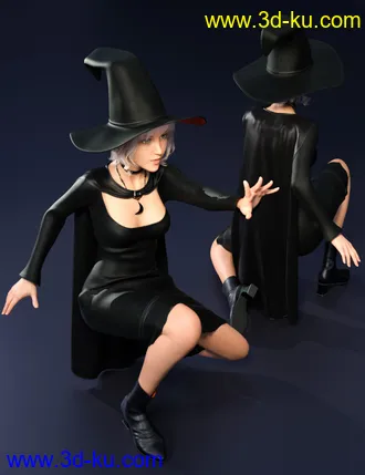 3D打印模型dForce Sorceress Outfit for Genesis 8 Female(s)的图片