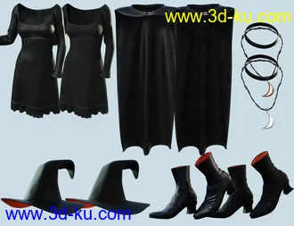 3D打印模型dForce Sorceress Outfit for Genesis 8 Female(s)的图片