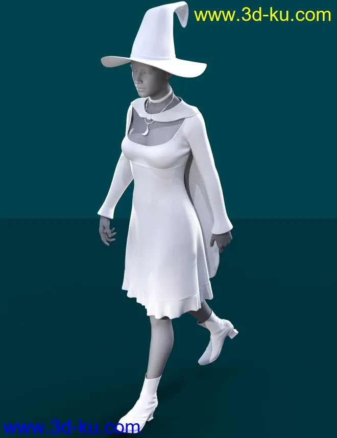 dForce Sorceress Outfit for Genesis 8 Female(s)模型的图片5