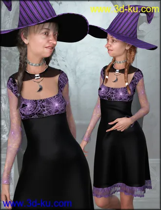 3D打印模型dForce Sorceress Outfit Textures的图片