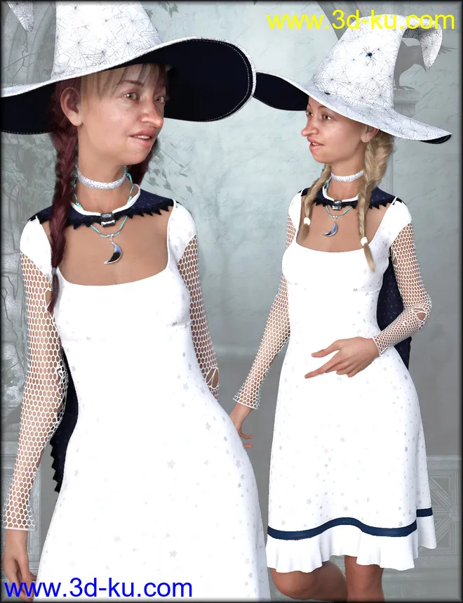 dForce Sorceress Outfit Textures模型的图片5