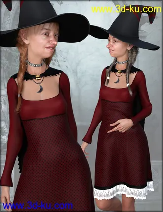3D打印模型dForce Sorceress Outfit Textures的图片