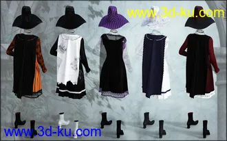 3D打印模型dForce Sorceress Outfit Textures的图片
