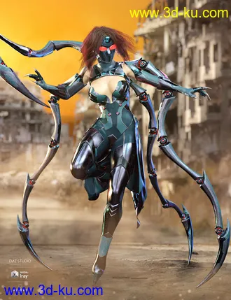 3D打印模型dForce Spidertech Outfit Extra Iray Textures的图片