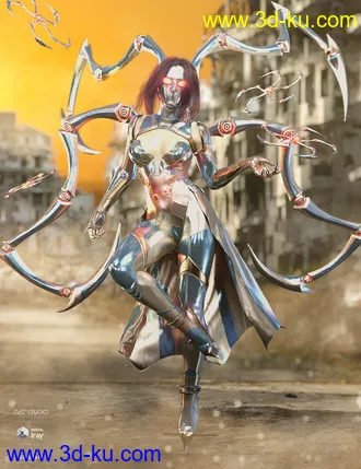 3D打印模型dForce Spidertech Outfit for Genesis 8 Female(s)的图片