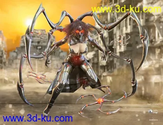 3D打印模型dForce Spidertech Outfit for Genesis 8 Female(s)的图片