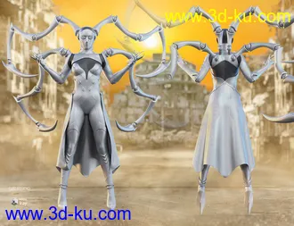 3D打印模型dForce Spidertech Outfit for Genesis 8 Female(s)的图片