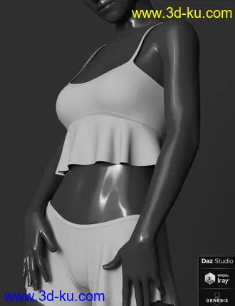 3D打印模型dForce Summer Sleepwear for Genesis 8 Female(s)的图片
