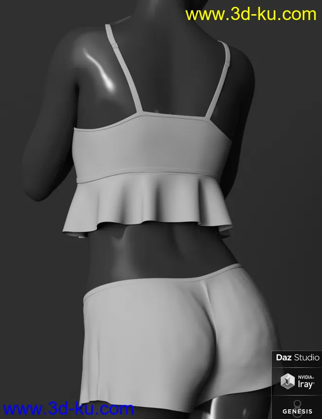 dForce Summer Sleepwear for Genesis 8 Female(s)模型的图片11
