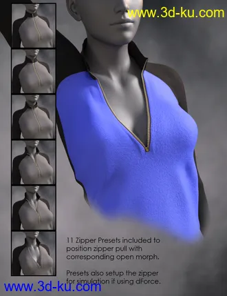 3D打印模型dForce Tek Athletic Apparel for Genesis 3 and 8 Female(s)的图片