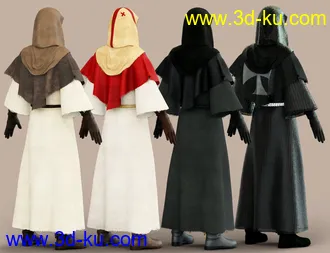 3D打印模型dForce Templar Outfit Textures的图片