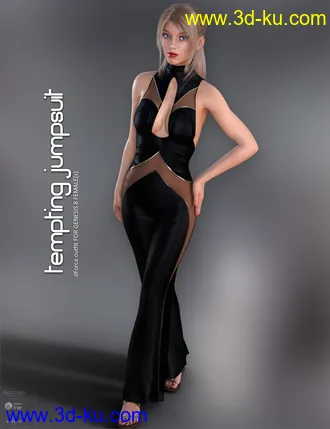 3D打印模型dForce Tempting Jumpsuit for Genesis 8 Females的图片