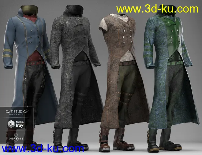 dForce Tepes Outfit Textures模型的图片6