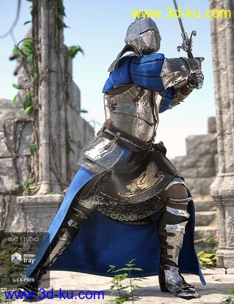 3D打印模型dForce The Bellowtalons Knight Outfit for Genesis 8 Male(s)的图片