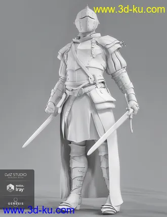 3D打印模型dForce The Bellowtalons Knight Outfit for Genesis 8 Male(s)的图片