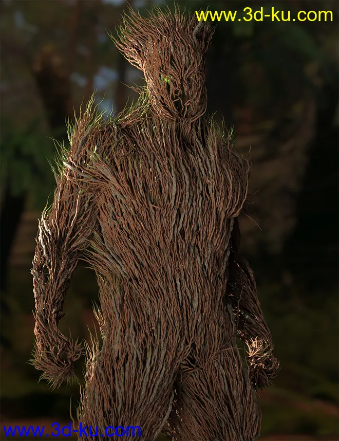 dForce Thicket for Genesis 8 Male模型的图片1