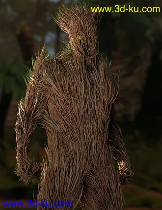 3D打印模型dForce Thicket for Genesis 8 Male的图片