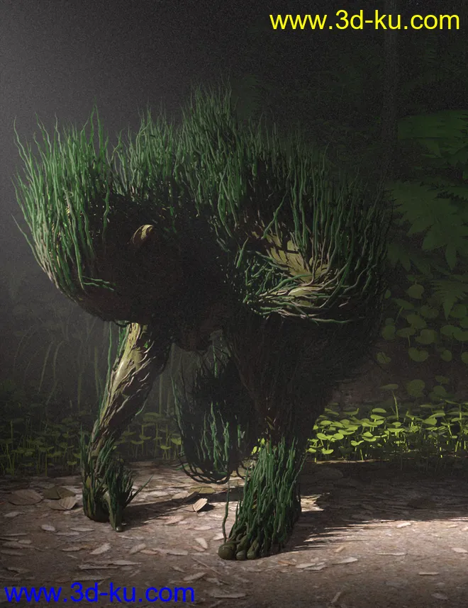 dForce Thicket for Genesis 8 Male模型的图片2