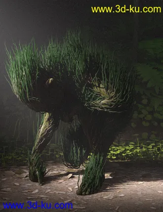 3D打印模型dForce Thicket for Genesis 8 Male的图片
