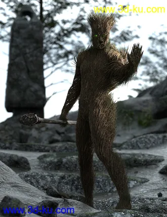 3D打印模型dForce Thicket for Genesis 8 Male的图片