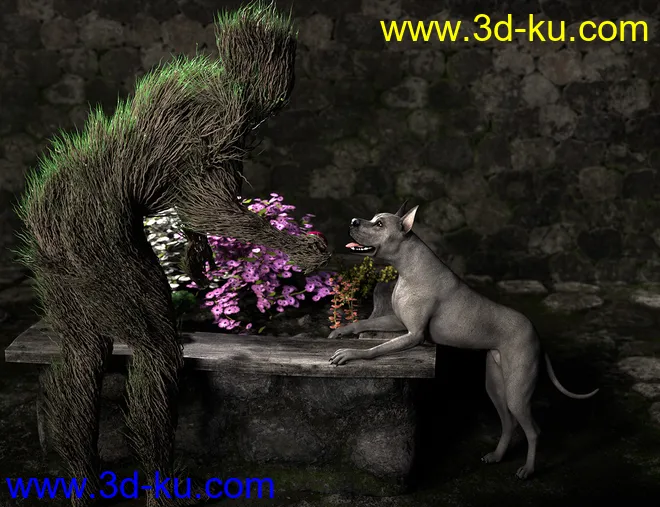 dForce Thicket for Genesis 8 Male模型的图片5