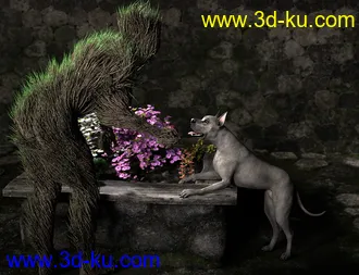 3D打印模型dForce Thicket for Genesis 8 Male的图片