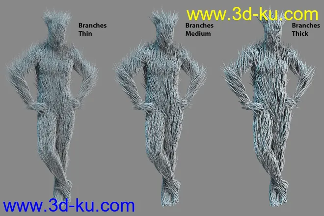 dForce Thicket for Genesis 8 Male模型的图片10