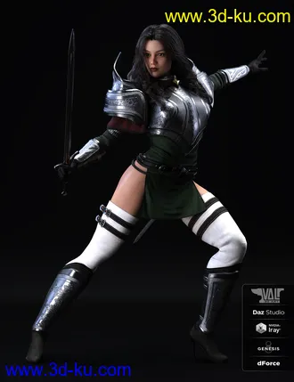 3D打印模型dForce Valerya Outfit for Genesis 8 Female(s)的图片