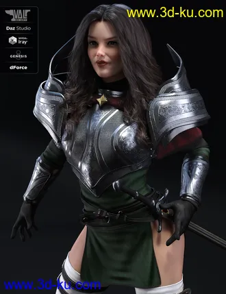 3D打印模型dForce Valerya Outfit for Genesis 8 Female(s)的图片