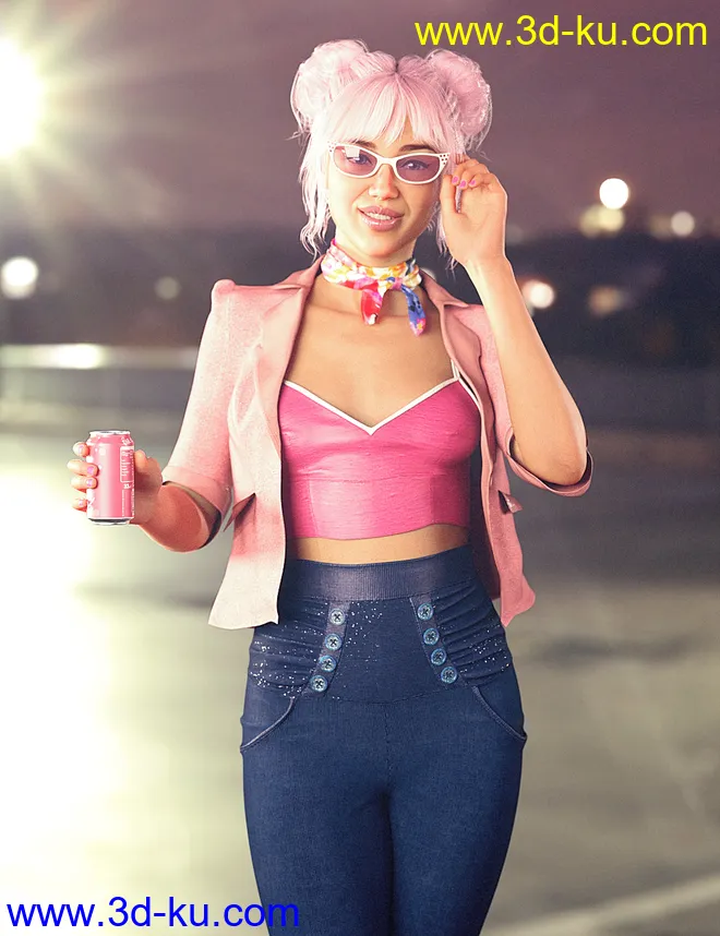 dForce Vintage Soda HD Outfit for Genesis 8 Female(s)模型的图片1