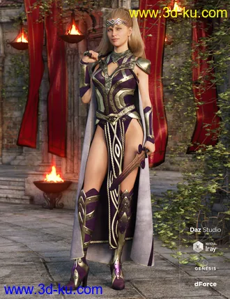 3D打印模型dForce Warrior Queen Outfit Textures的图片