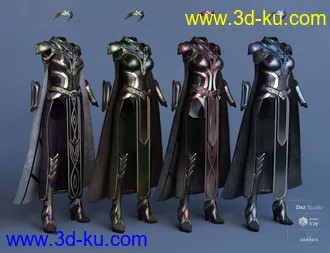 3D打印模型dForce Warrior Queen Outfit Textures的图片