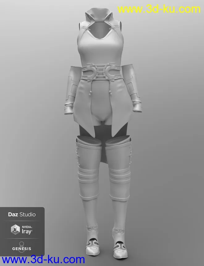 dForce Wind Guardian Outfit for Genesis 8 Female(s)模型的图片2