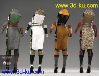 3D打印模型dForce Wind Guardian Outfit Textures的图片