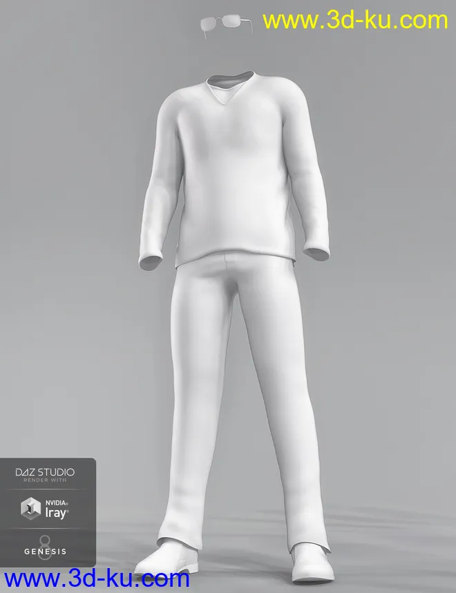 dForce Winston Avenue Outfit for Genesis 8 Male(s)模型的图片1